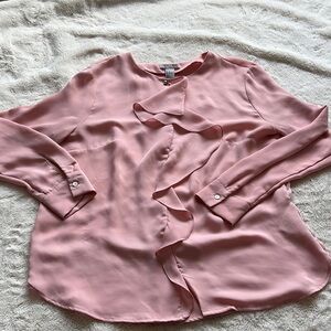 H&M Pink Blouse Size 14 FLAWED